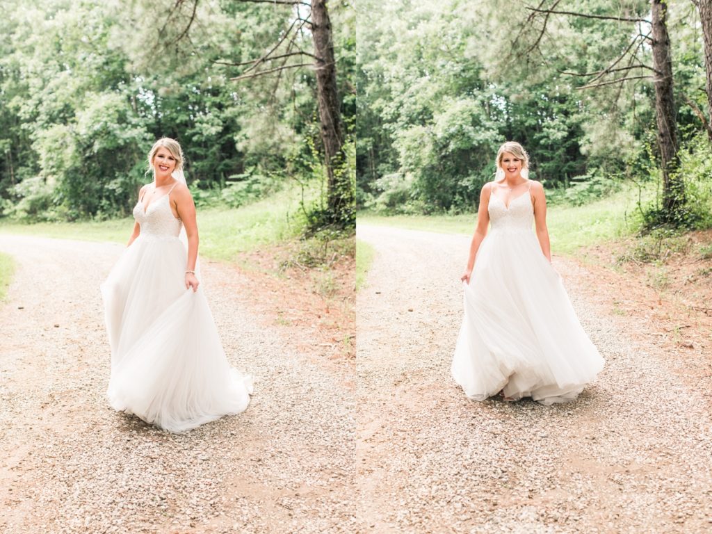 Bride in the woods