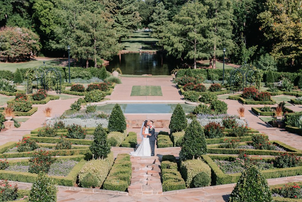 Fort Worth Botanic Garden Rose Garden Micro Wedding Ceremony