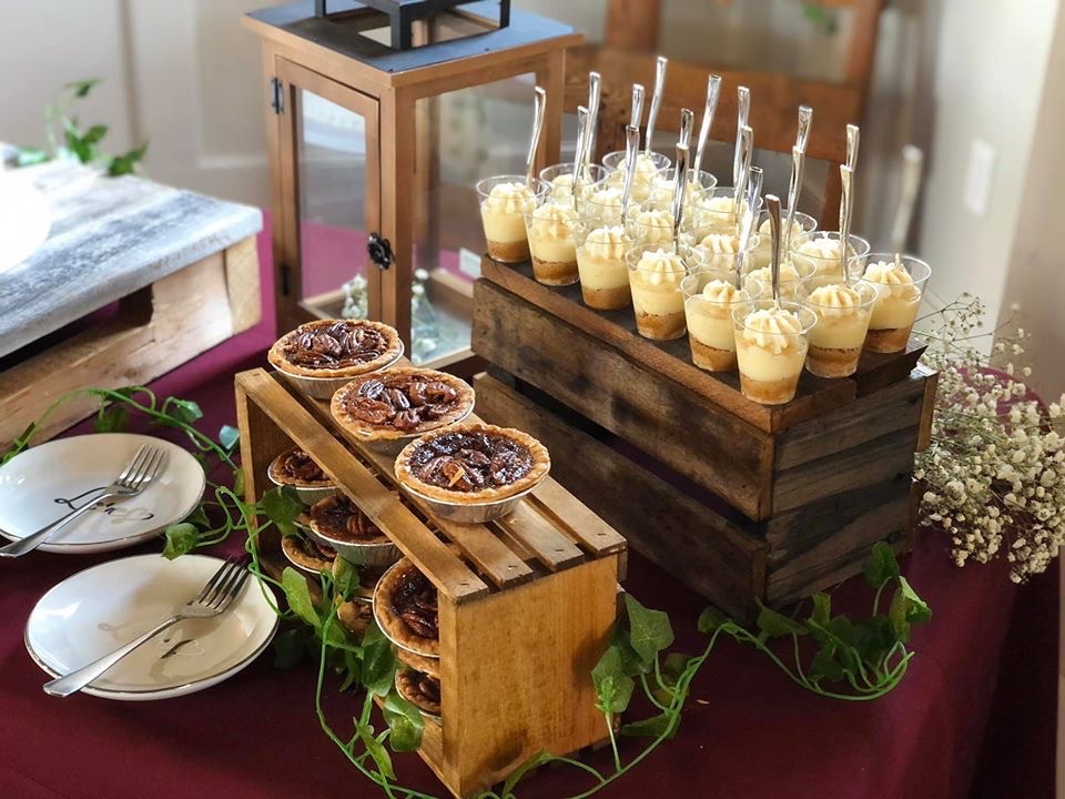 Wedding dessert bar substitution for wedding cake